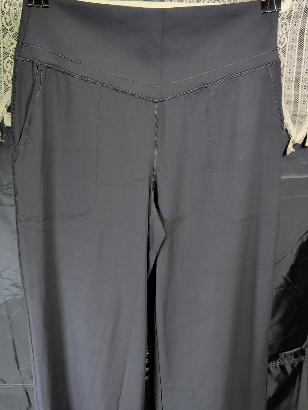 NWT Halara Ultra Sculpt Wide Leg Pants Black Slacks Ladies XL